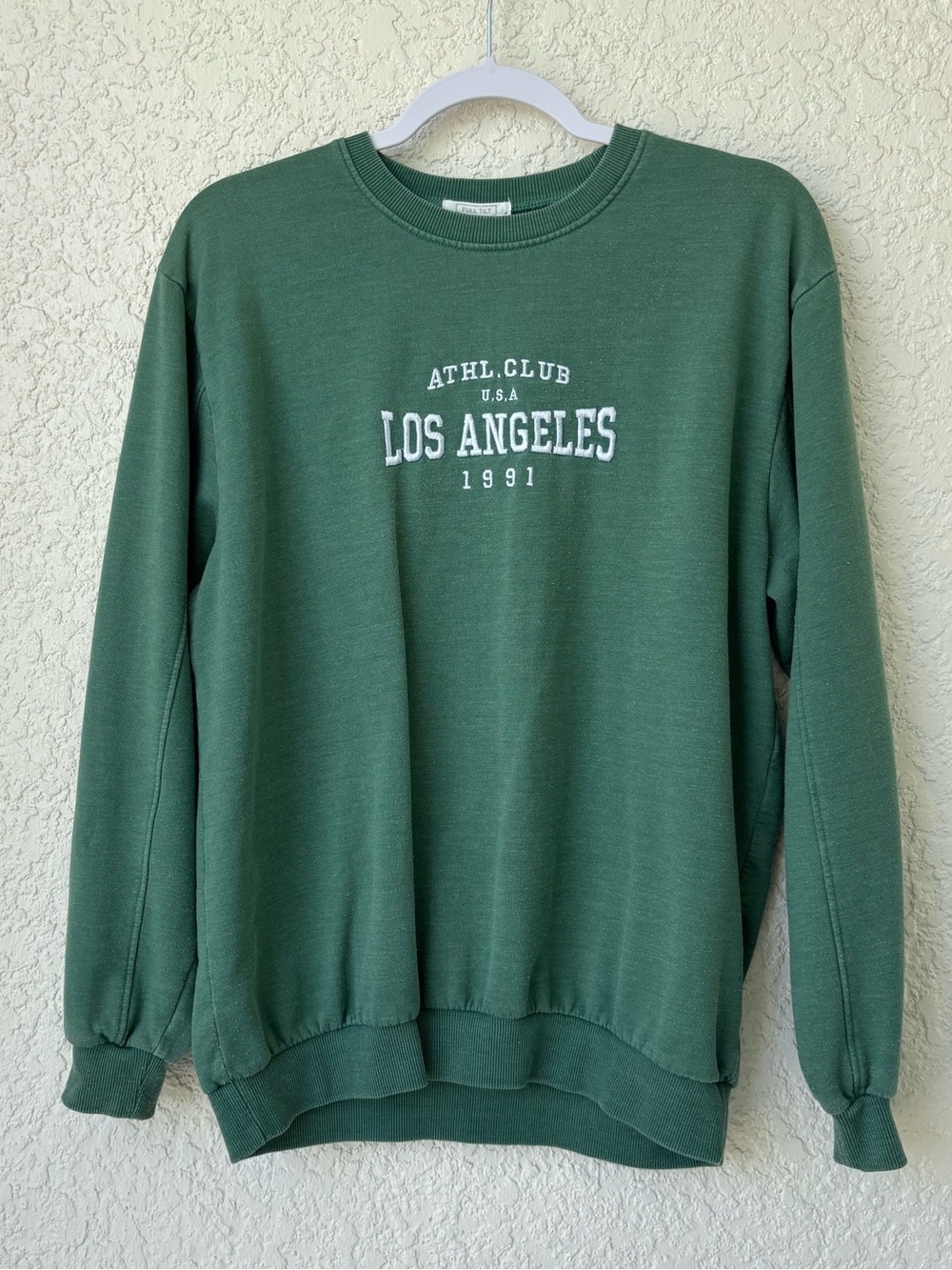 Full Tilt Los Angeles Crewneck Sweatshirt - Forest Green